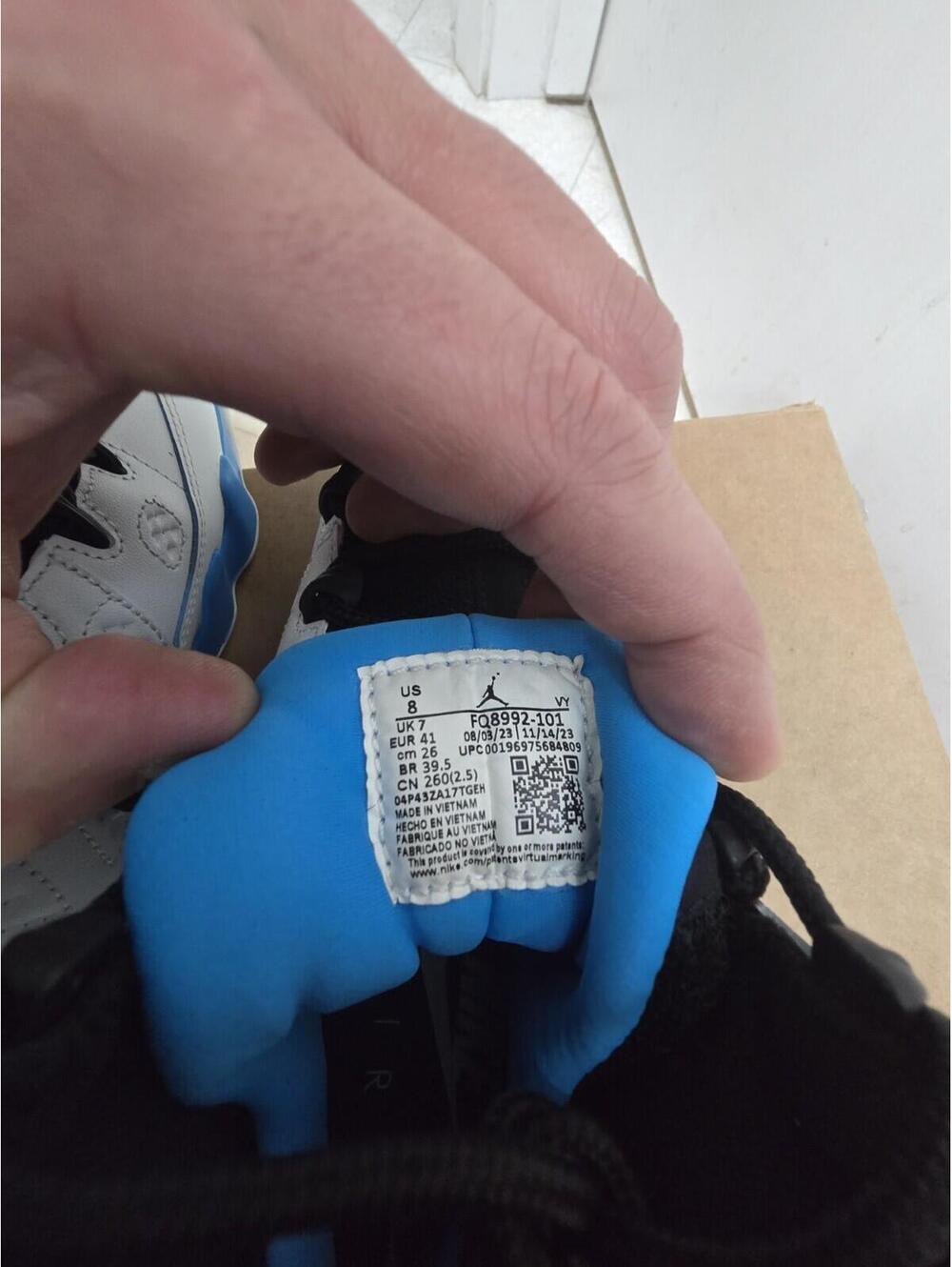 Air Jordan 9 Powder Blue Sneaker White 2024 FQ8992-101 - Picture 5 of 8